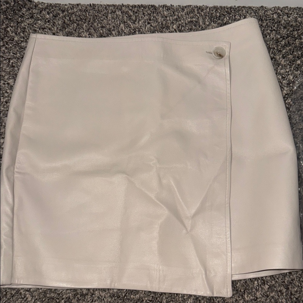 Vici Stone Faux Leather Mini Skirt